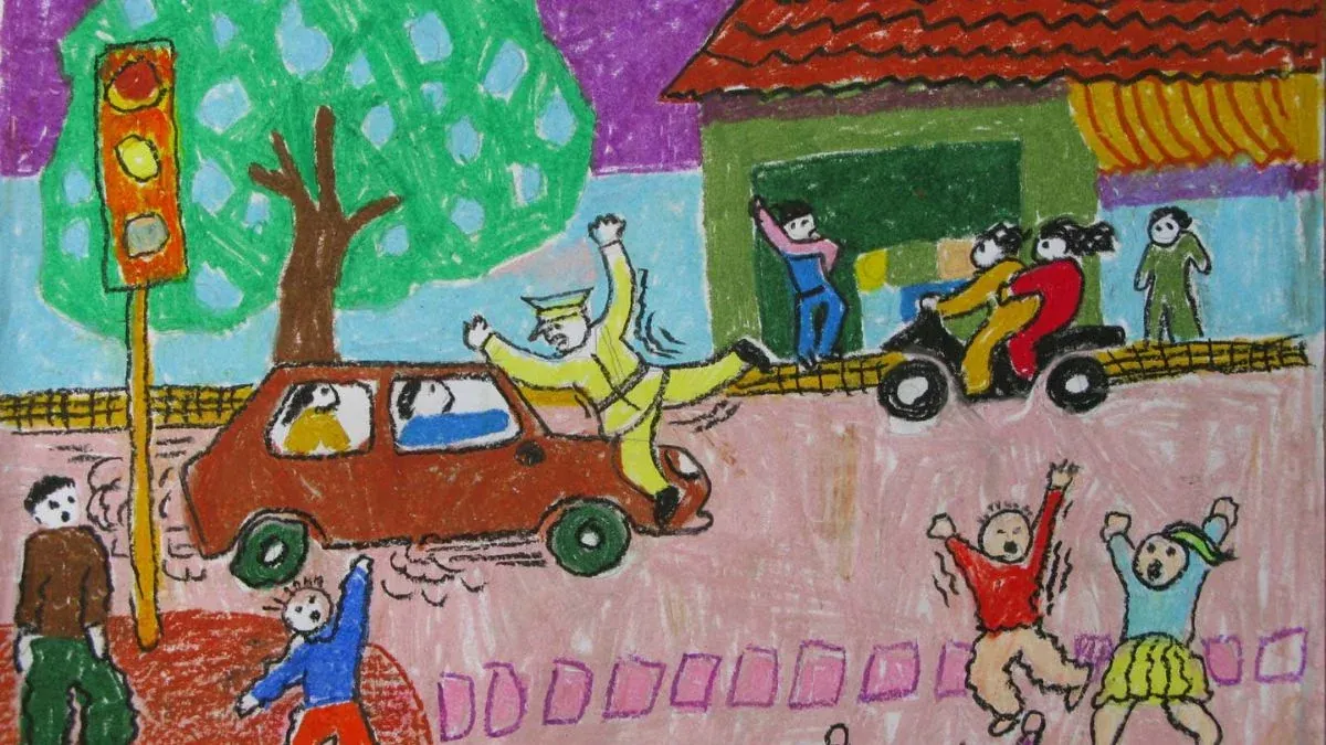 99+ tranh an toàn giao thông ý nghĩa nhất truyền tải thông điệp sâu sắc · ảnh 1