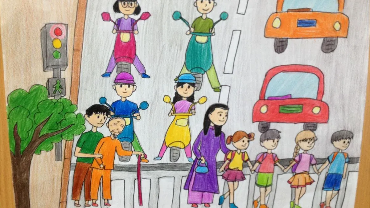 99+ tranh an toàn giao thông ý nghĩa nhất truyền tải thông điệp sâu sắc · ảnh 3