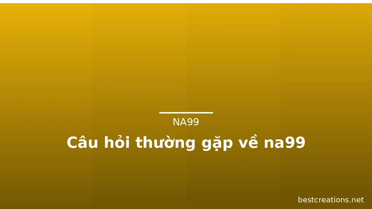Câu hỏi thường gặp về na99
