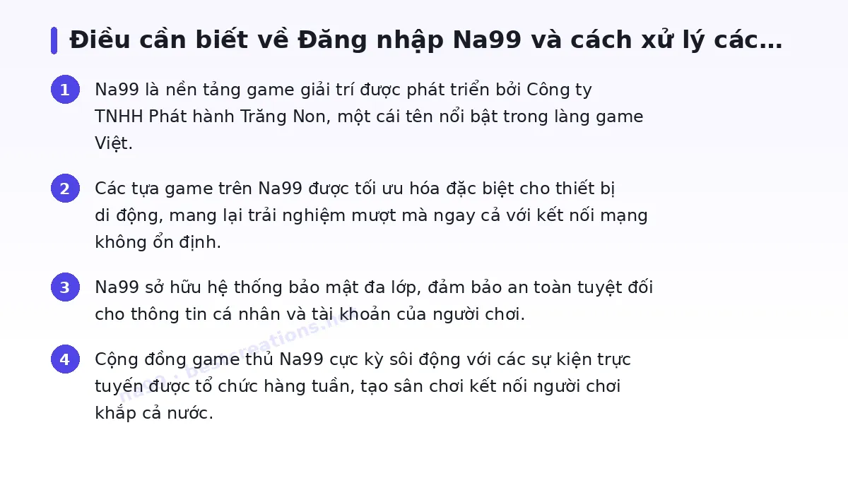 Những điều cần biết về na99