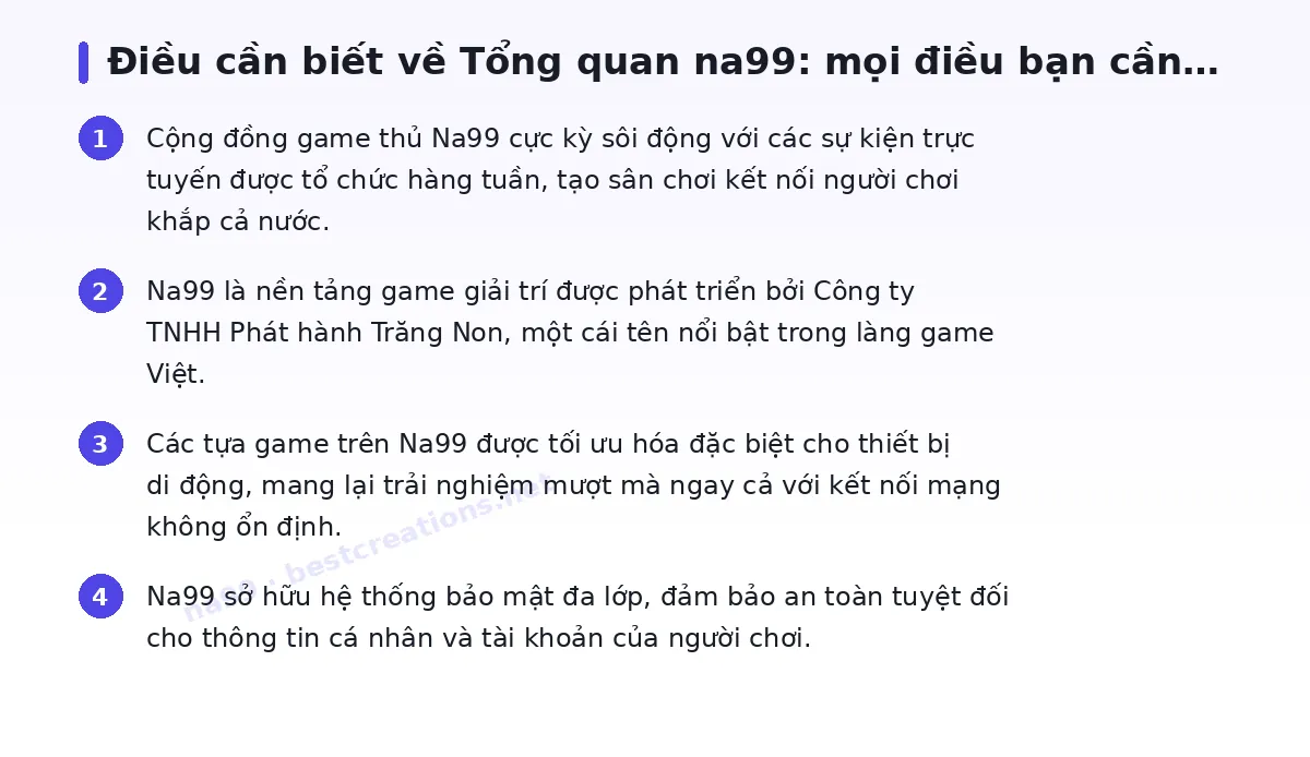 Những điều cần biết về na99
