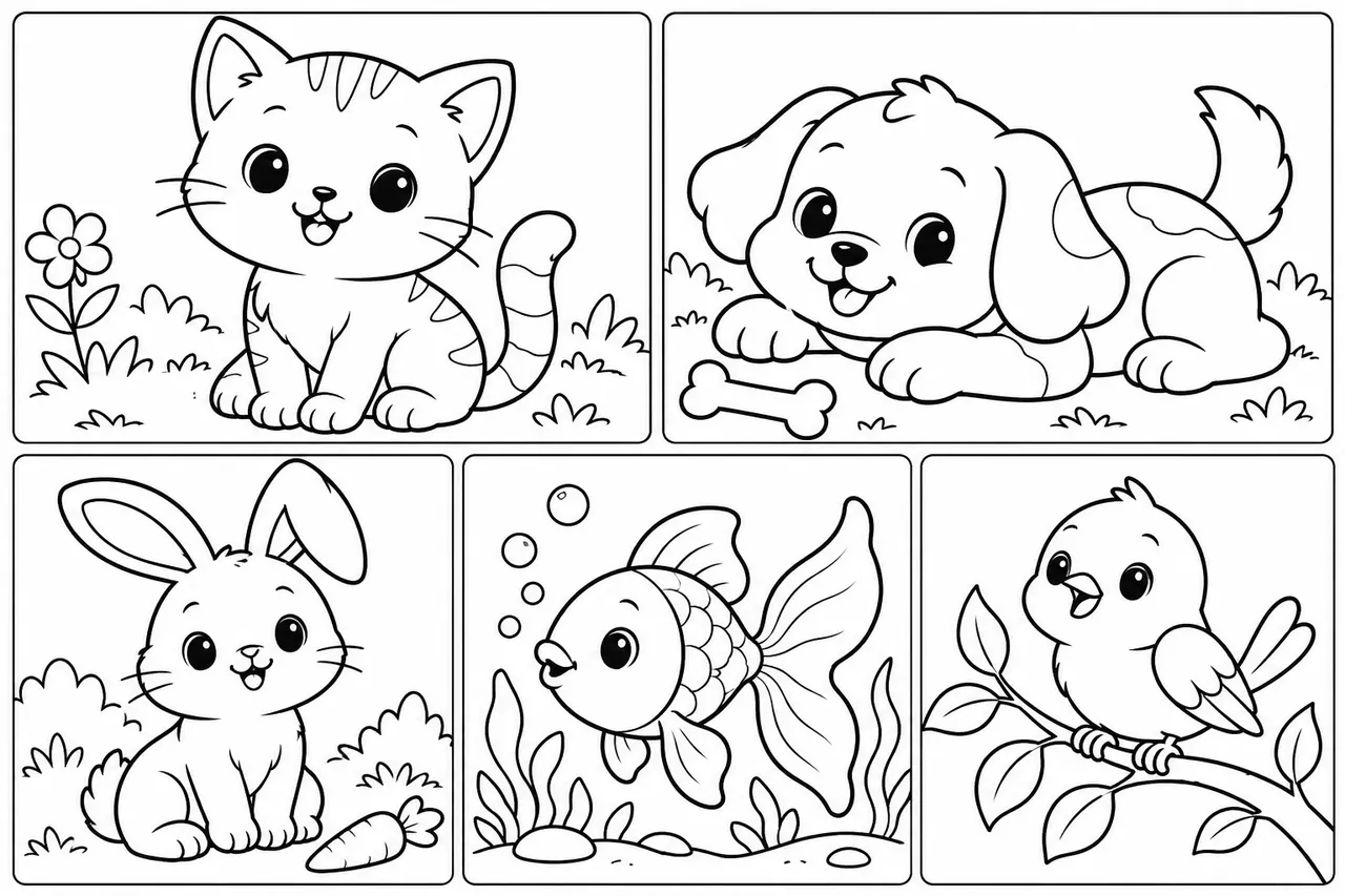 Tranh tô màu con vật: 100+ ảnh đáng yêu cho các nhà sáng tạo nhí